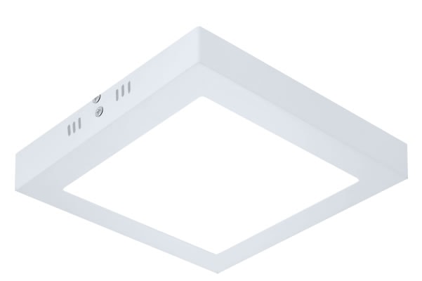 Plafon LED de Sobrepor Evoled Quadrado Slim 12W 3000K - LE-4631