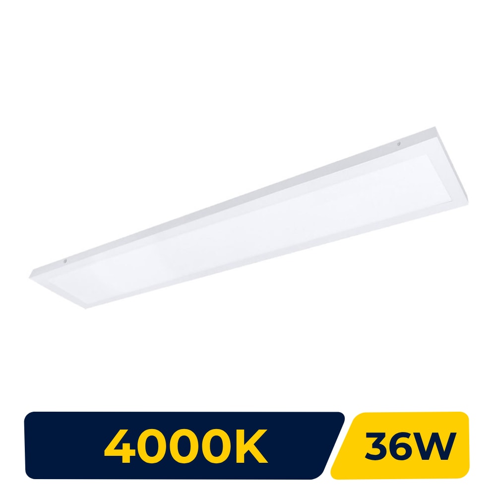 Plafon LED de Sobrepor Evoled Retangular Slim 36W 4000K - LE-4689