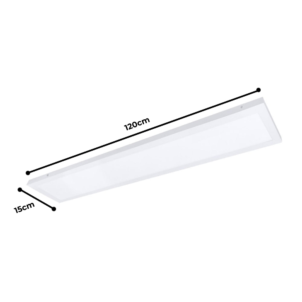 Plafon LED de Sobrepor Evoled Retangular Slim 36W 6000K - LE-4690