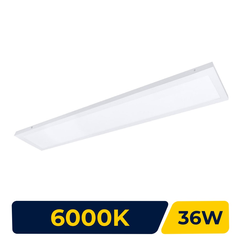 Plafon LED de Sobrepor Evoled Retangular Slim 36W 6000K - LE-4690