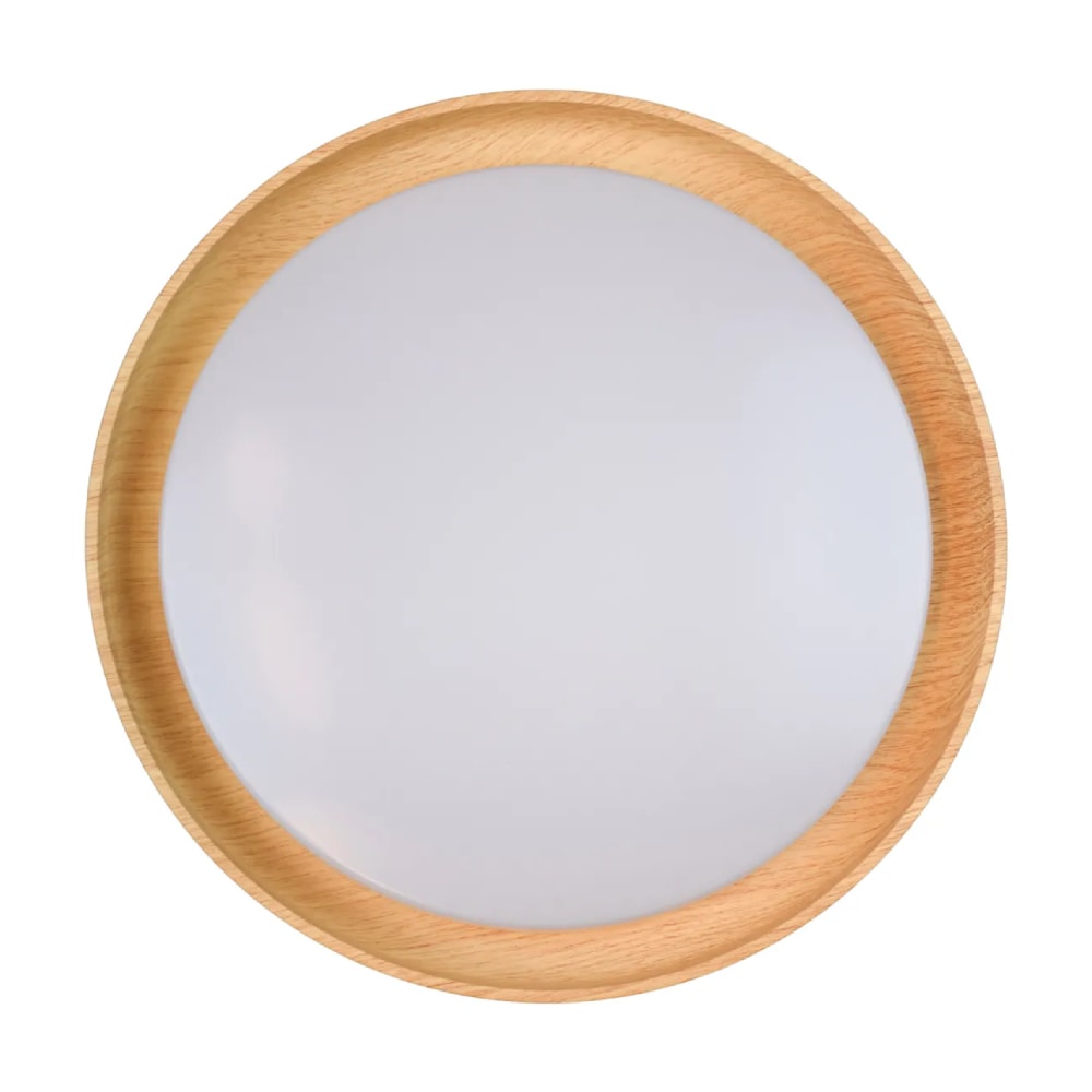 Plafon LED de Sobrepor Hevvy Siena Redondo 48W 51cm Imbuia - LY957151Y