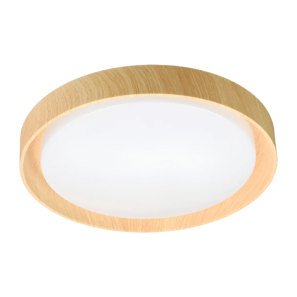 Plafon LED de Sobrepor Hevvy Siena Redondo 48W 51cm Imbuia - LY957151Y