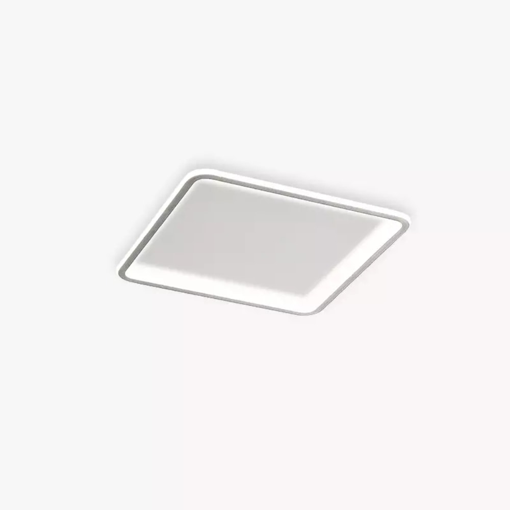 Plafon LED de Sobrepor Hevvy Slin Quadrado 34W 30cm Branco - PZ1058/300F