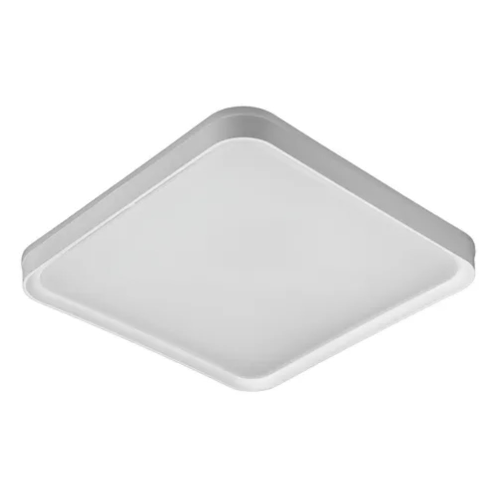 Plafon LED de Sobrepor Hevvy Toronto Quadrado 36w 40cm Branco - LY8821BM