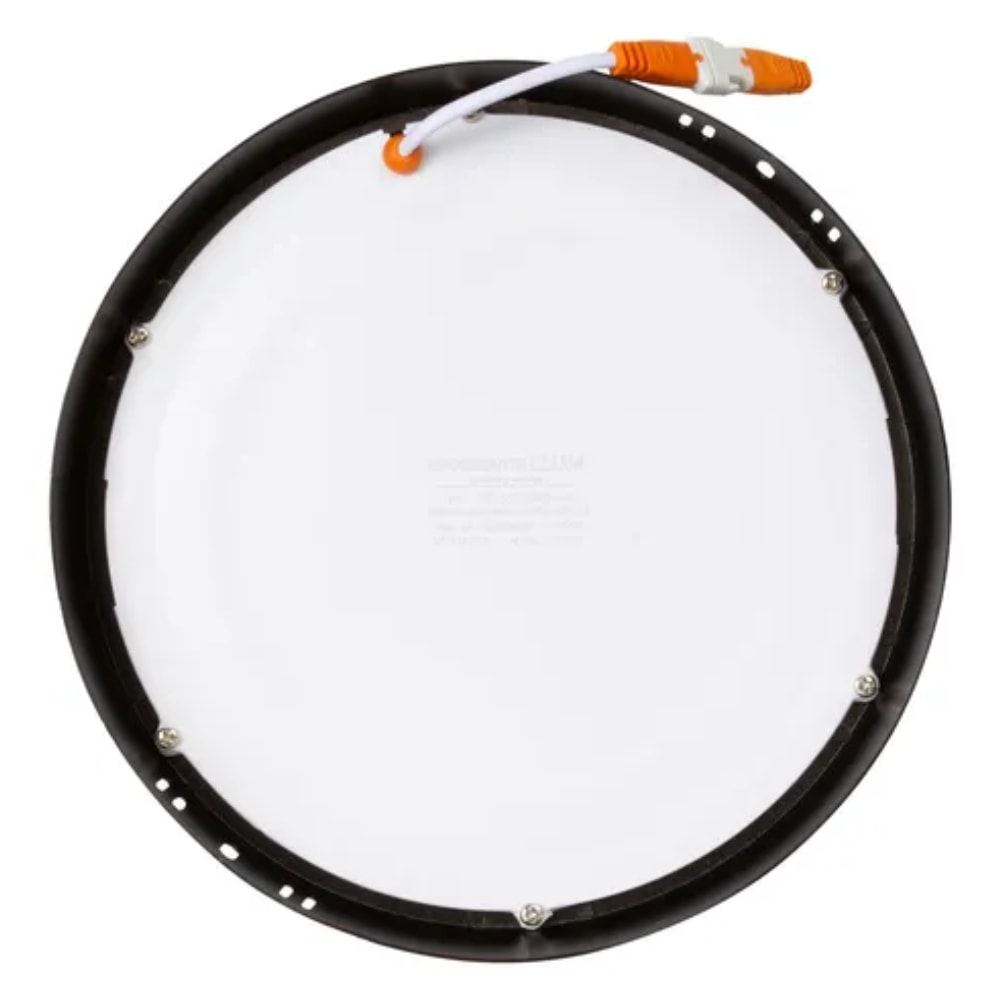 Plafon LED de Sobrepor LLUMM 18w 6000k Redondo Preto - RL28186PT