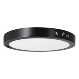 Plafon LED de Sobrepor LLUMM 24w 6000k Redondo Preto - RL28246PT