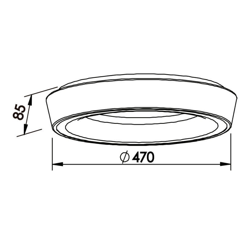 Plafon LED de Sobrepor Newline Apollo 25,2W 4000K - 581LED4