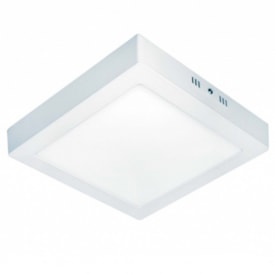 Plafon Led de Sobrepor Taschiba Lux 18W 3000K Quadrado Branco - 15070123