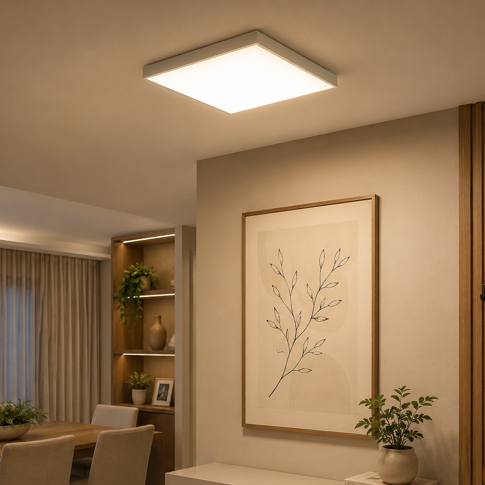 Plafon Led de Sobrepor Taschiba Lux 24W 4000K Quadrado Branco - 15070135