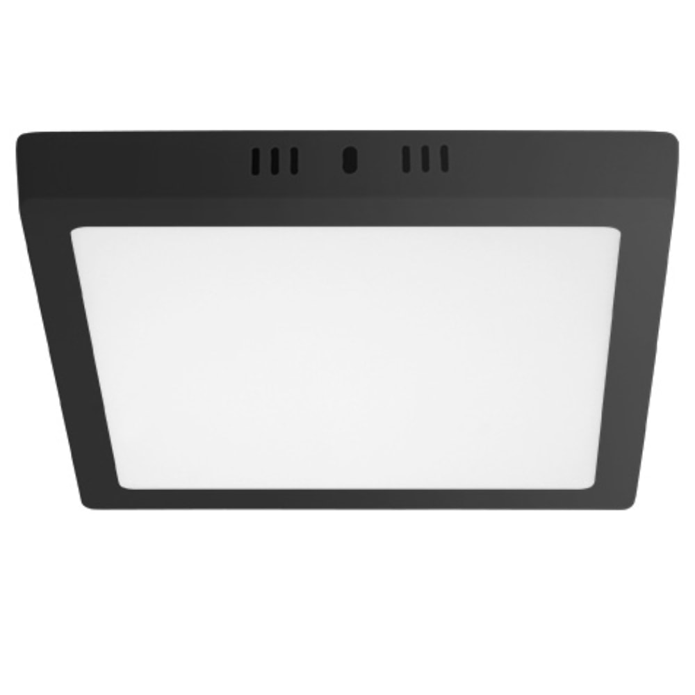Plafon Led de Sobrepor Taschiba Lux 24W 4000K Quadrado Preto - 15070154
