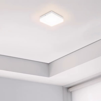 Plafon LED de Sobrepor Taschibra Frameless Quadrado 24W 3000K