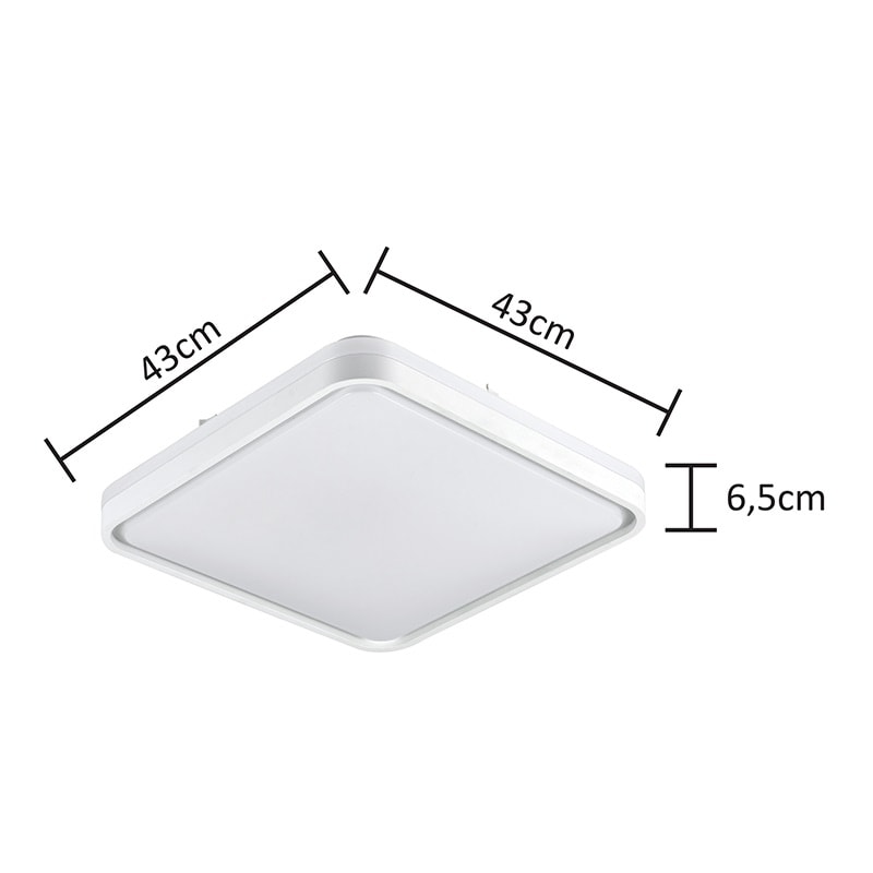 Plafon LED Hevvy Vontae 3 Cores de Luz - LY-8809BM