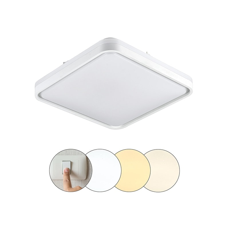 Plafon LED Hevvy Vontae 3 Cores de Luz - LY-8809BM