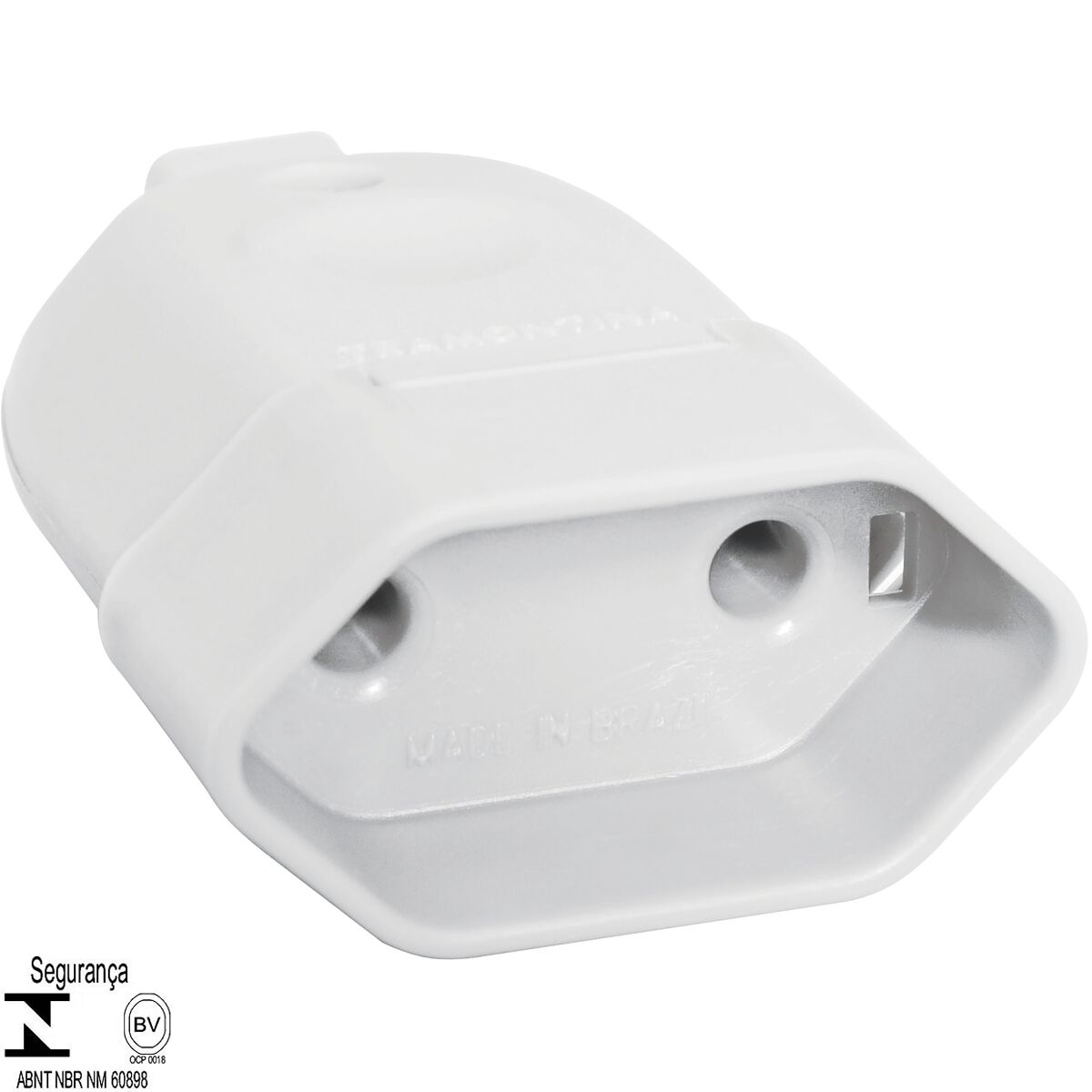 Plugue Fêmea 2P 250 V 10 A Tramontina Branco