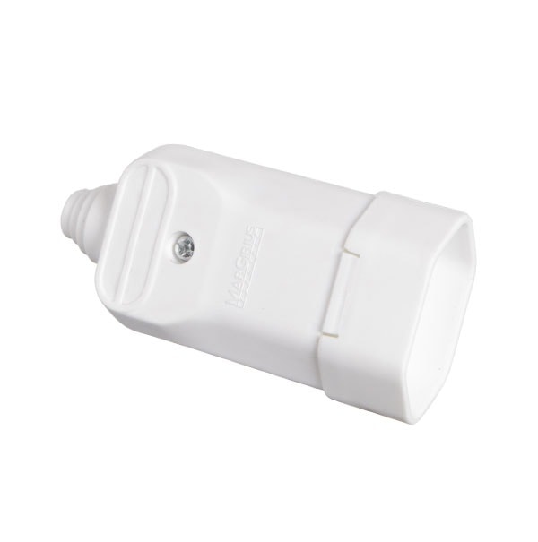 Plugue Fêmea Desmontável 2P Margirius 20A Branco - 15077