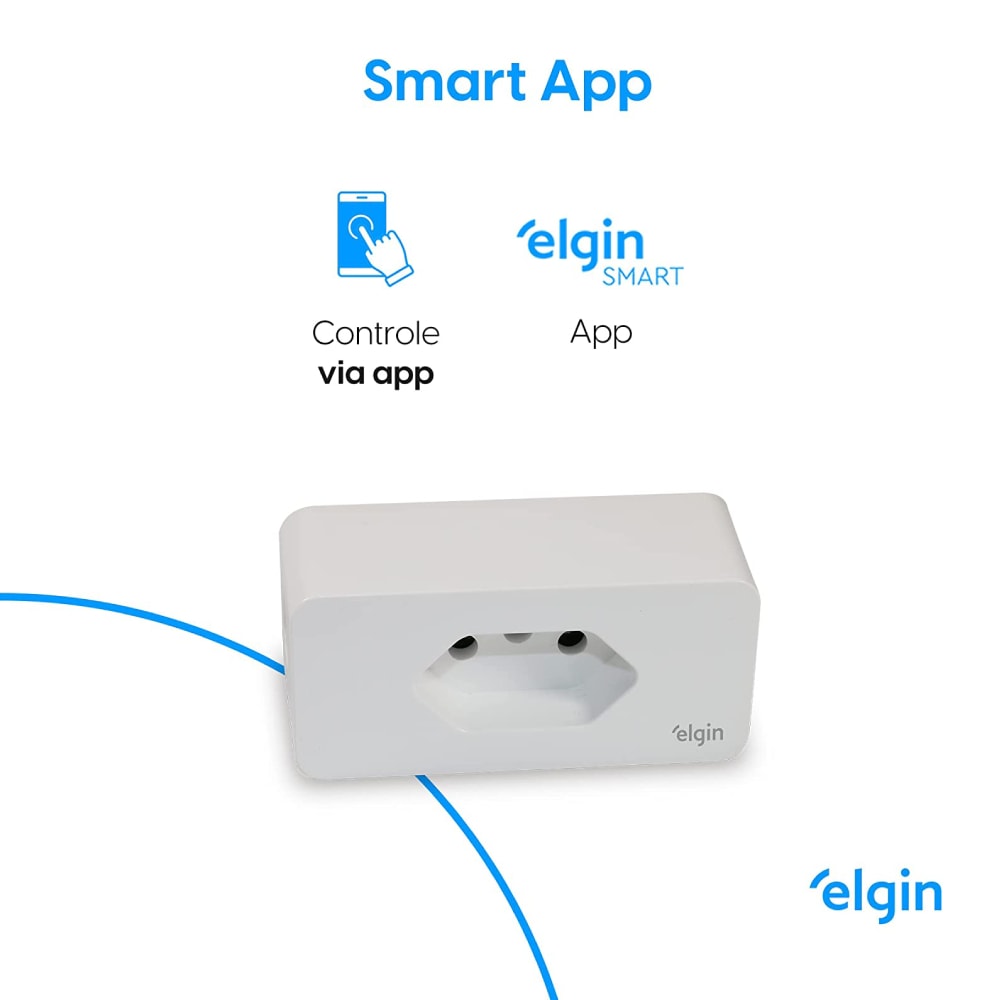 Plugue Inteligente De Tomada Elgin 10A - 48PLUGWIFI10