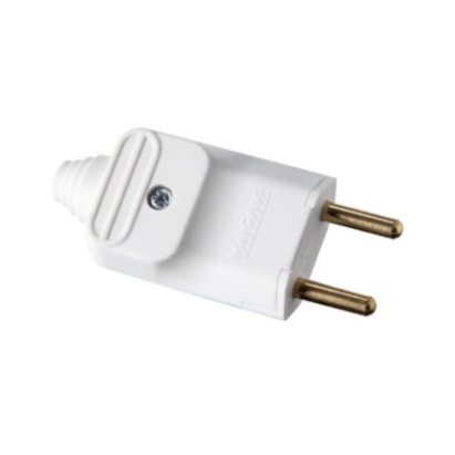 Plugue Macho 2P Margirius 20A Branco - 15040