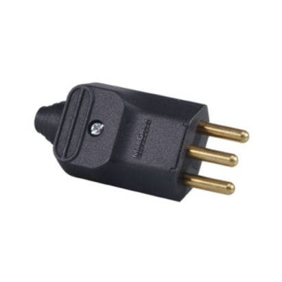 Plugue Macho 2P+T Margirius 20A Preto - 15066