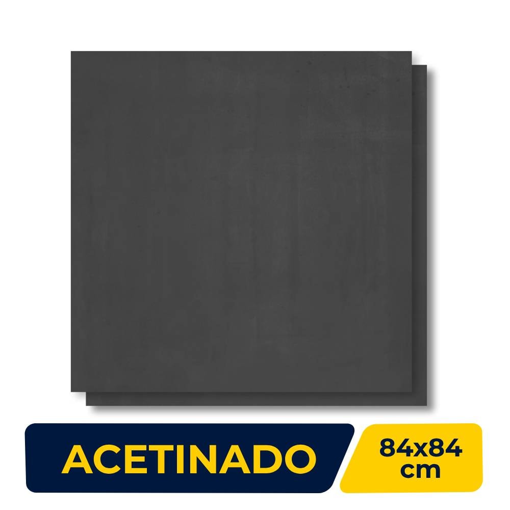 Pocelanato Acetinado 84x84cm Caixa 2,80m² Delta Capodocia Dark In Retificado - 2567-A