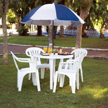 Poltrona Plástica Mor Bela Vista Branca - 15151101