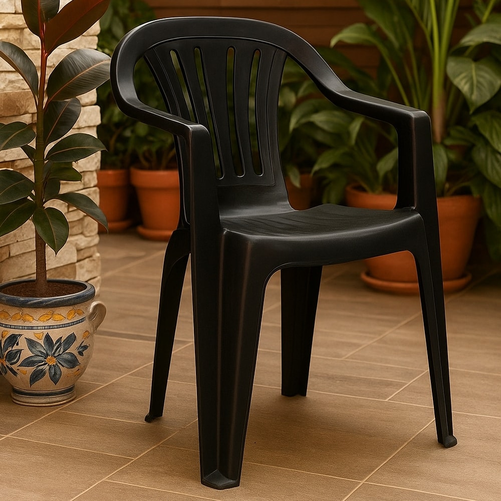 Poltrona Plástica Mor Bela Vista Preta - 15151104