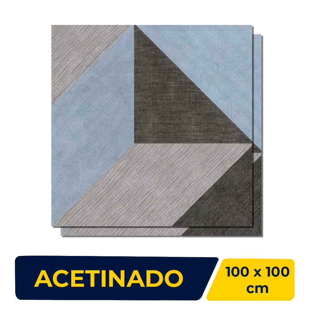 Porcelanato Acetinado 100x100cm Caixa 2,00m² Ceusa Neo Georgia Retificado - 5004353
