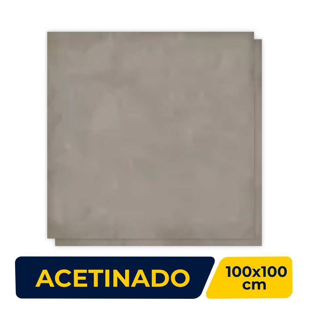 Porcelanato Acetinado 100x100cm Caixa 2,00m² Portinari Detroit NO Retificado - 59498