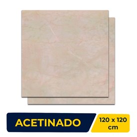 Porcelanato Acetinado 120x120cm Caixa 2,85m² Incepa Galileu Bege Retificado - 98000048