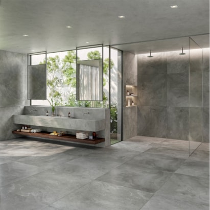 Porcelanato Acetinado 120x120cm Caixa 2,85m² Incepa Intense Bege Retificado - INC04DO0010A