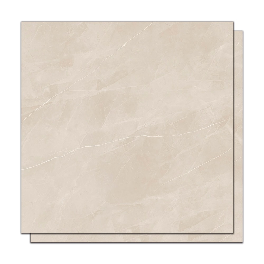 Porcelanato Acetinado 120x120cm Caixa 2,85m² Incepa Ortiz Bege Retificado - INC04DO0014A