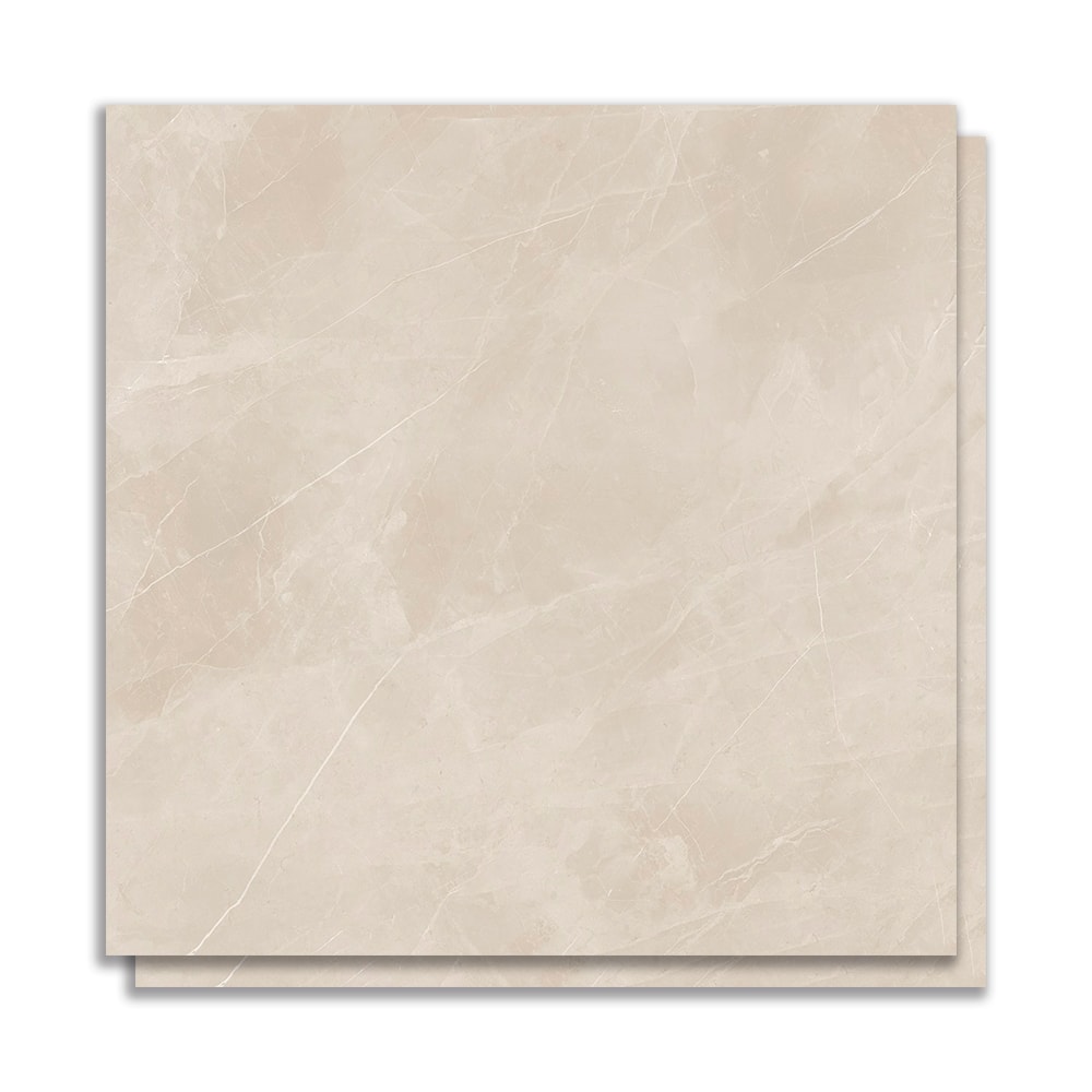Porcelanato Acetinado 120x120cm Caixa 2,85m² Incepa Ortiz Bege Retificado - INC04DO0014A