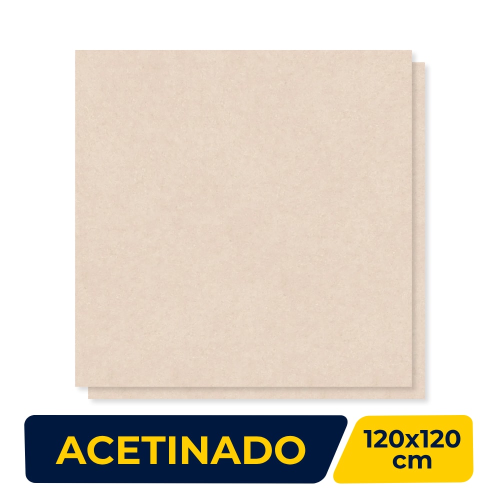 Porcelanato Acetinado 120x120cm Caixa 2,85m² Incepa Prime Clay - INC04DO0028A