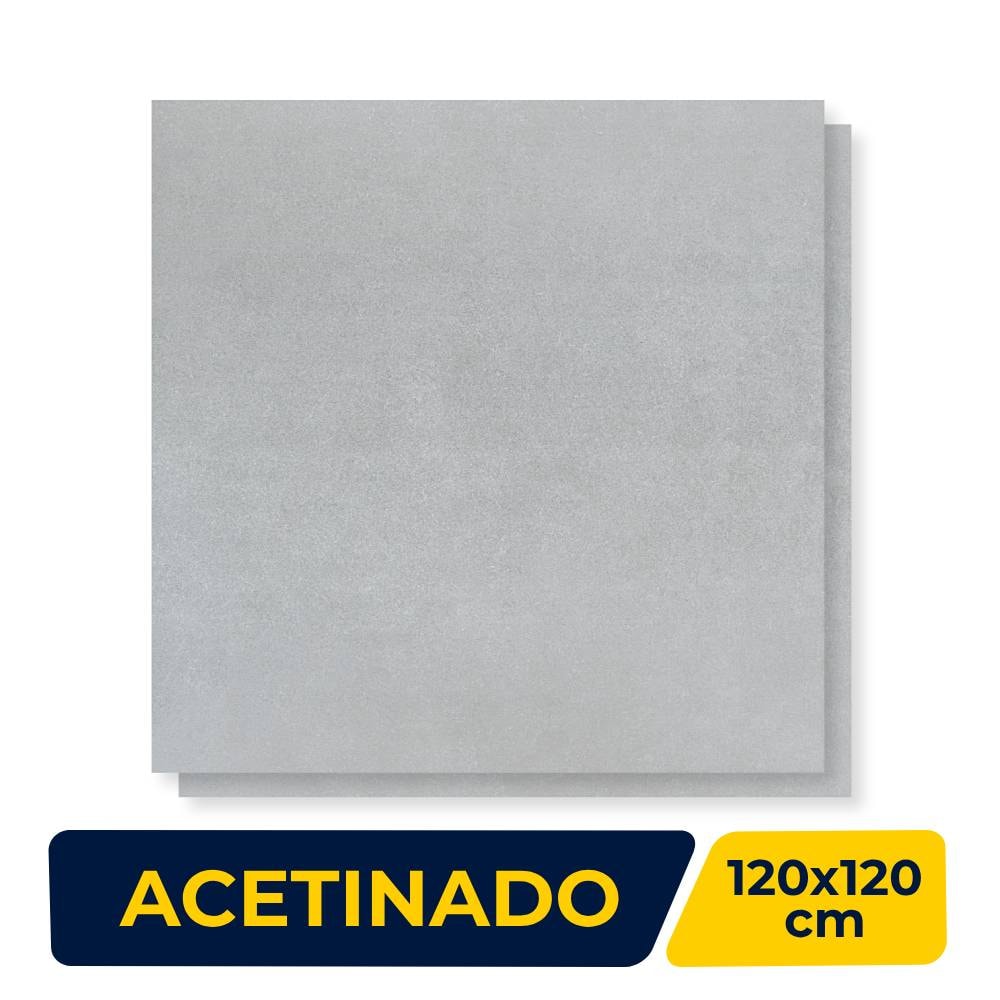 Porcelanato Acetinado 120x120cm Caixa 2,85m² Incepa Solid Concret Retificado - 98000034