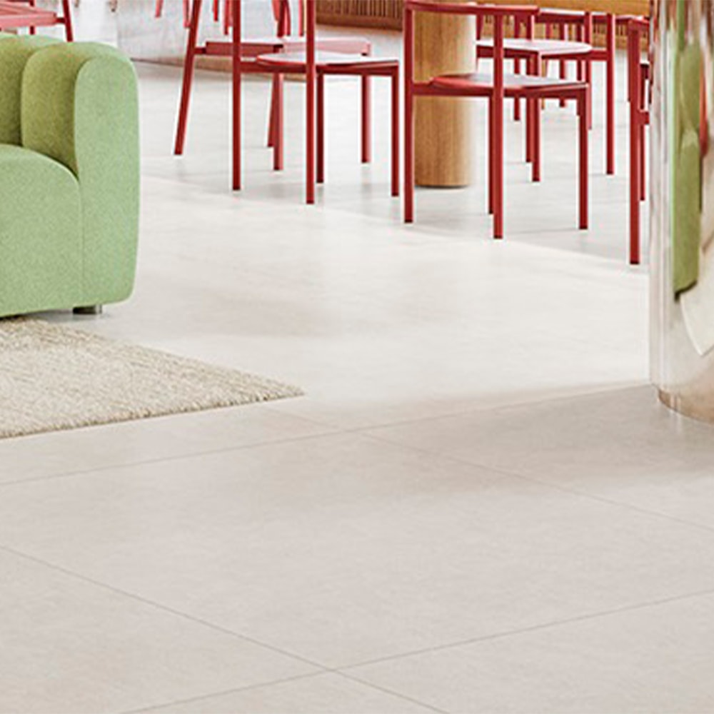 Porcelanato Acetinado 120x120cm Caixa 2,85m² Incepa Space Bege Retificado - INC04D0017A