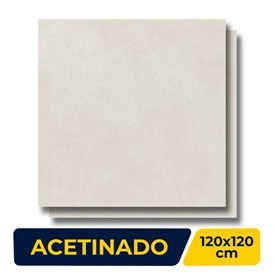 Porcelanato Acetinado 120x120cm Caixa 2,85m² Incepa Urbano Cinza Retificado - INC04DO00034