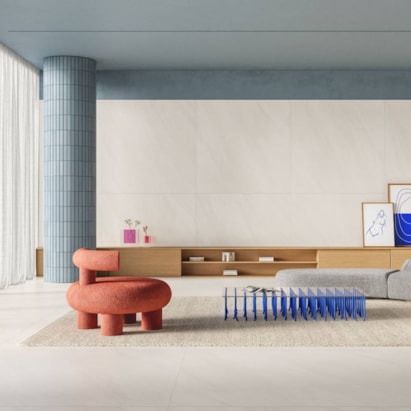 Porcelanato Acetinado 120x120cm Caixa 2,85m² Roca Boulevard Gris Retificado - ROC04DO00581