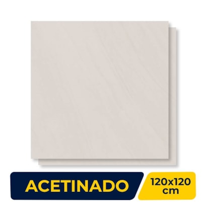 Porcelanato Acetinado 120x120cm Caixa 2,85m² Roca Boulevard Gris Retificado - ROC04DO00581