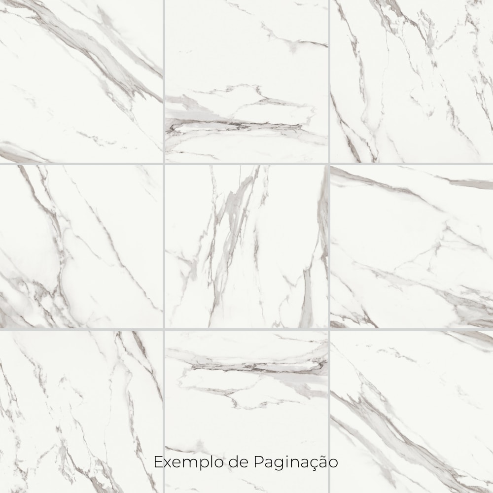 Porcelanato Acetinado 120x120cm Caixa 2,85m² Roca Calacata Light Retificado - FOI02E801