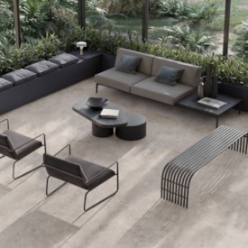 Porcelanato Acetinado 120x120cm Caixa 2,85m² Roca Ceppo Di Gre OFW Retificado - ROC04DO00571