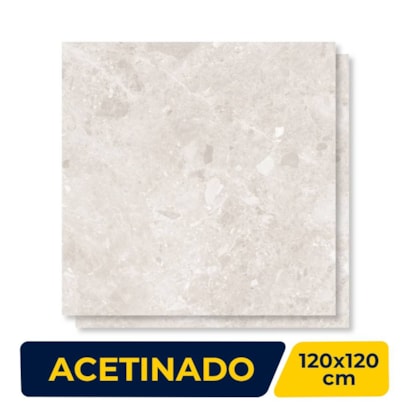Porcelanato Acetinado 120x120cm Caixa 2,85m² Roca Ceppo Di Gre OFW Retificado - ROC04DO00571