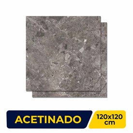 Porcelanato Acetinado 120x120cm Caixa 2,85m² Roca Ceppo Di Gre Retificado - F4700E802