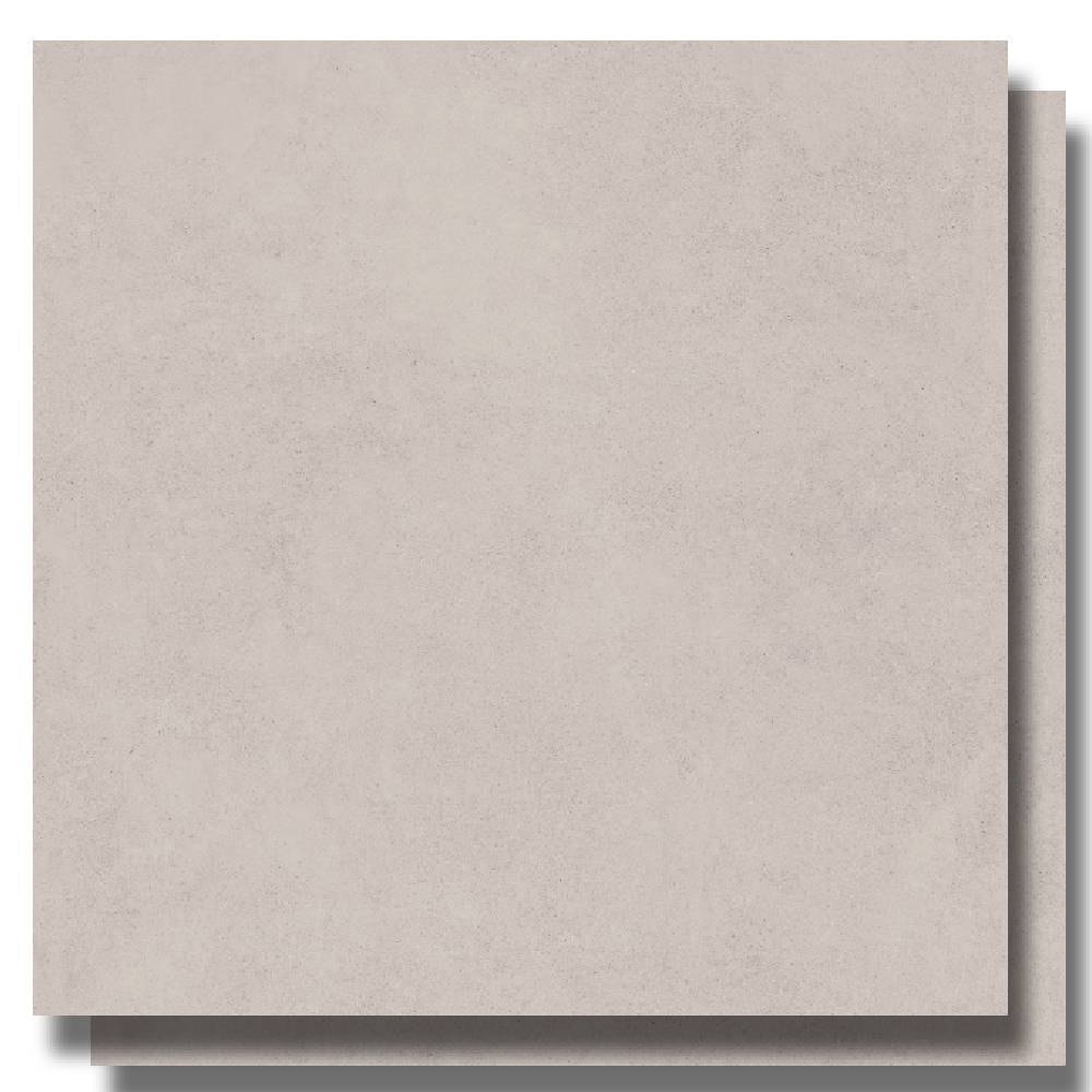 Porcelanato Acetinado 120x120cm Caixa 2,85m² Roca Concrete Greige MT Retificado - FOK01MH04