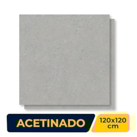 Porcelanato Acetinado 120x120cm Caixa 2,85m² Roca Kronos Concrete Retificado - ROC04DO00701
