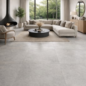 Porcelanato Acetinado 120x120cm Caixa 2,85m² Roca Kronos Concrete Retificado - ROC04DO00701