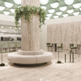 Porcelanato Acetinado 120x120cm Caixa 2,85m² Roca Taj Mahal Retificado - ROC04DO00531