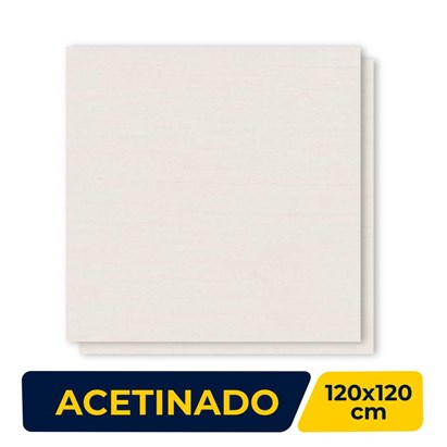 Porcelanato Acetinado 120x120cm Caixa 2,86m² Gaudi Elon Light Retificado - 85781