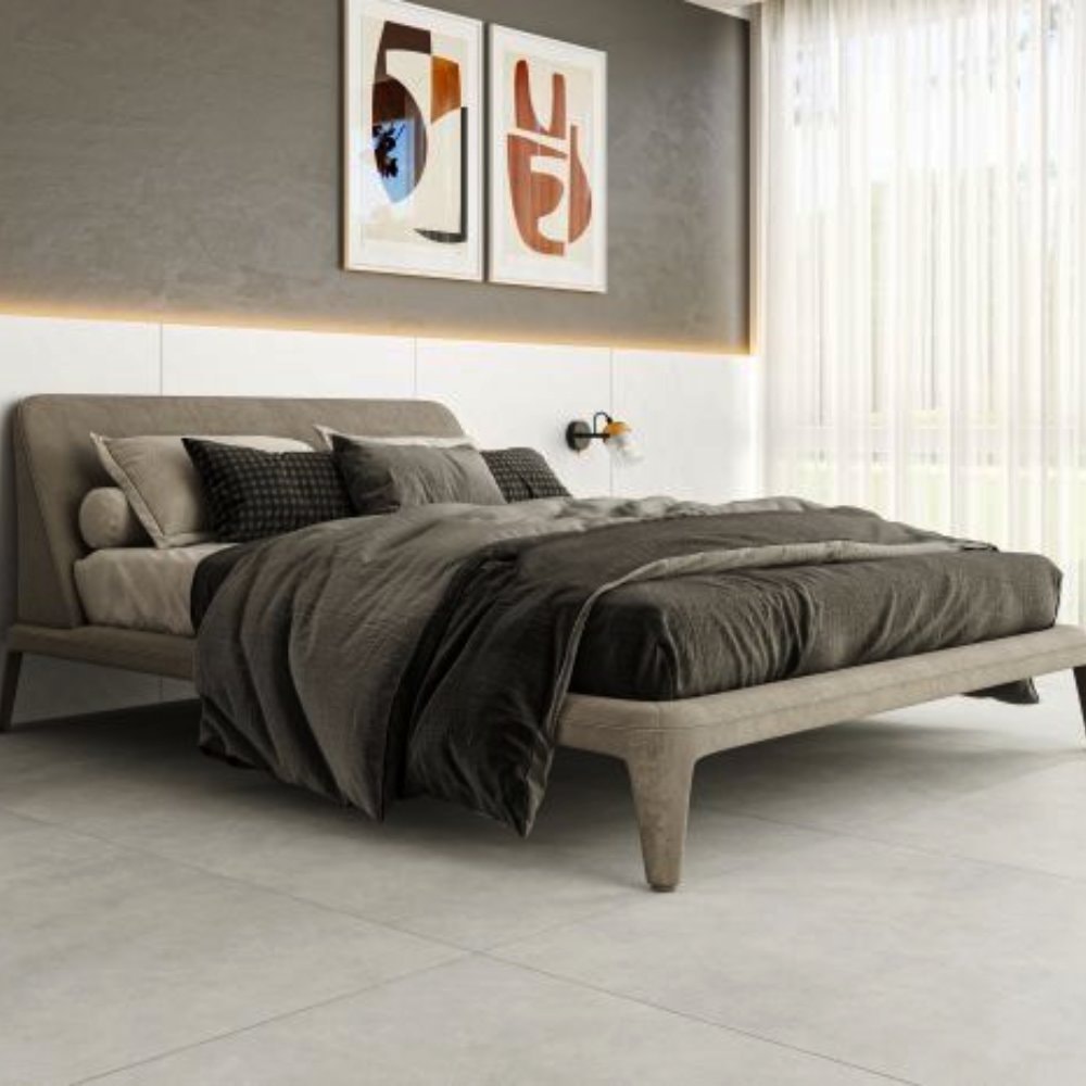 Porcelanato Acetinado 120x120cm Caixa 2,86m² Gaudi Snow Retificado - 83981