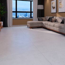 Porcelanato Acetinado 120x120cm Caixa 2,88m² Delta Monier Off White Soft Retificado - 3060