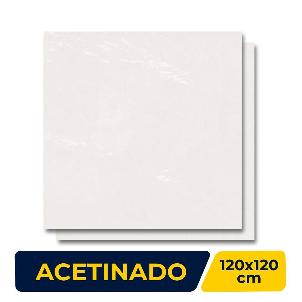 Porcelanato Acetinado 120X120cm Caixa 2,88m² Delta Mont Sable Retificado - 2845-A