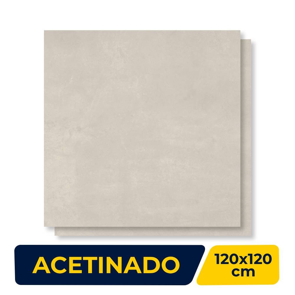 Porcelanato Acetinado 120x120cm Caixa 2,88m² Delta Obelisco Avena Soft Retificado - 3061